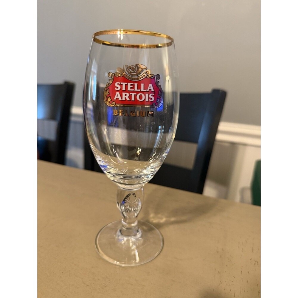 STELLA ARTOIS Trimmed in Gold with Pattern Thumb Grip with Sword